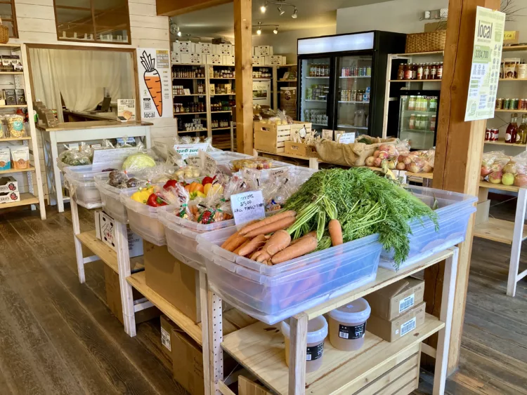 Local store interior in Fernie, October 2024.